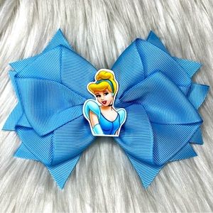 🎀 Disney Princess Cinderella Hair Bow Barrette Clip 🎀